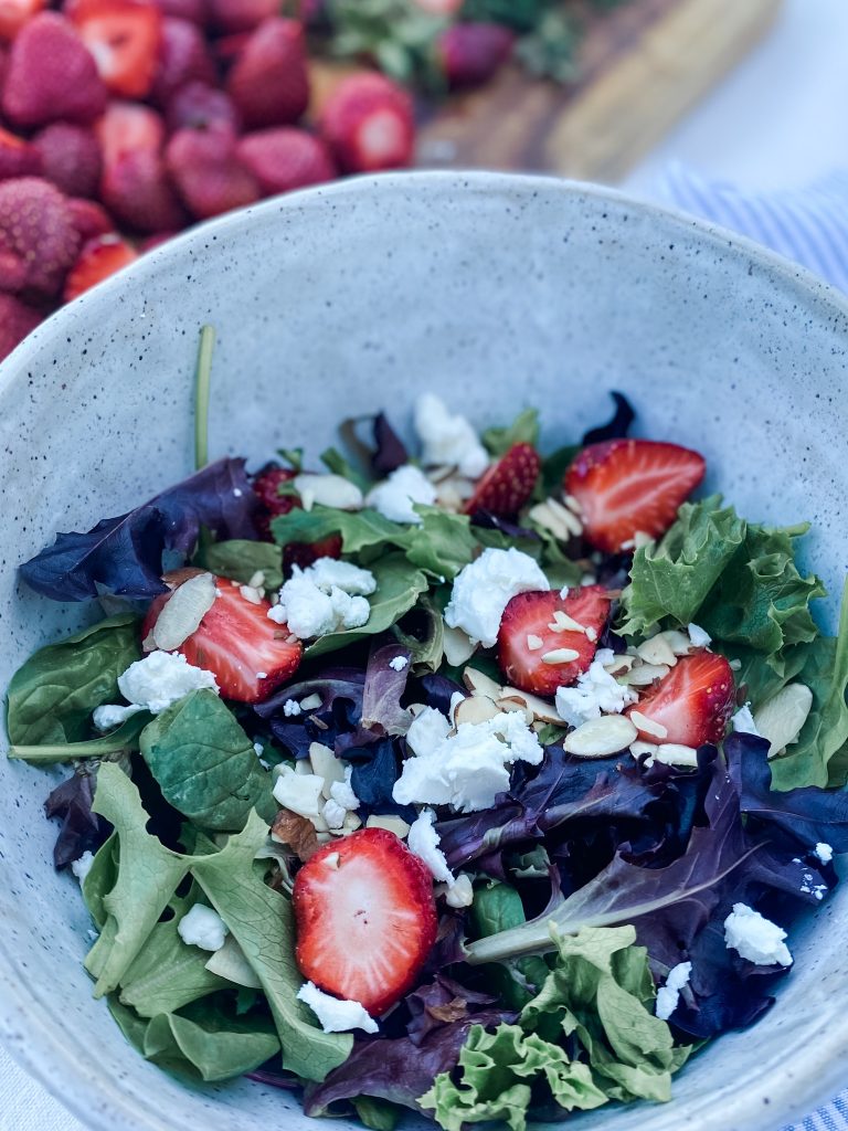 The Best Spring Salad with Strawberries and Goat Cheese