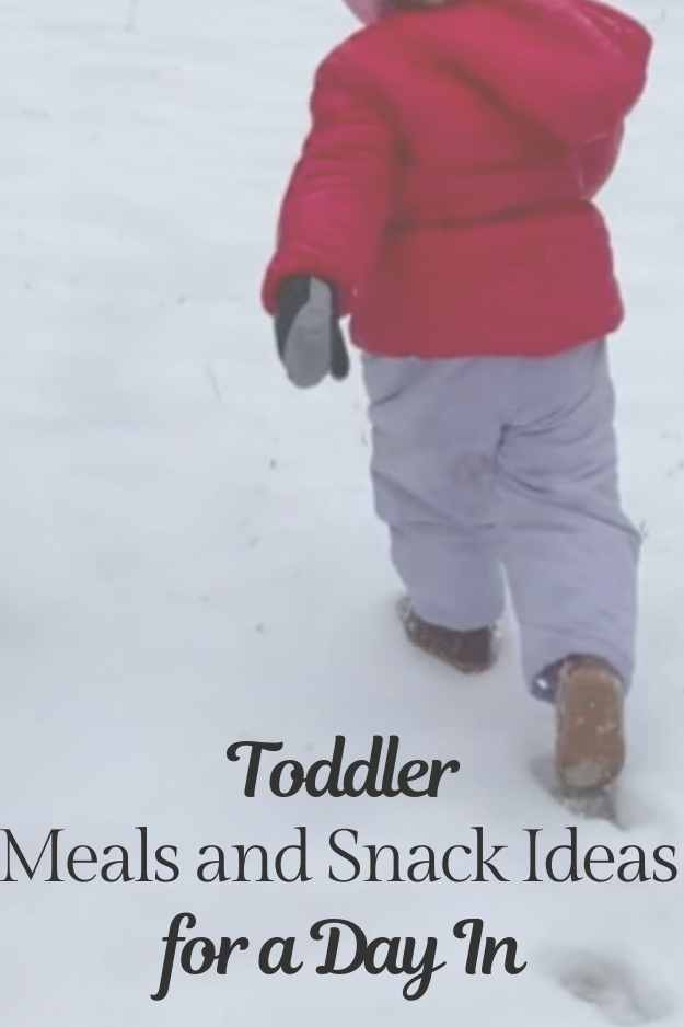 toddler in snow